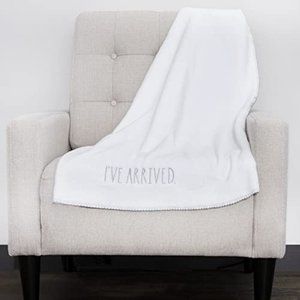Rae Dunn "I've Arrived" Baby Blanket